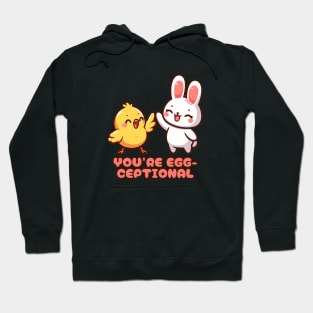 Egg-ceptional Bunny High Five Hoodie